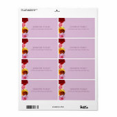 Elegante Rozen Modern Design Bloemschilderkunst Ve Etiket (Full Sheet)