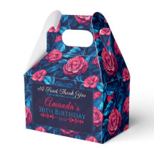 Elegante rozen verjaardag favorieten doos voor dan