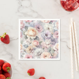Elegante Rozenbloesems Servet