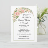 Elegante Rozenhof Kaart (Staand voorkant)