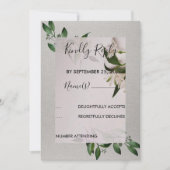 Elegante RSVP uitnodiging (Voorkant)