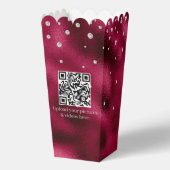 Elegante Ruby Folie & 40e Jubileum Popcorn Bedankdoosjes (Achterkant)