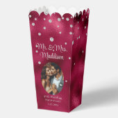 Elegante Ruby Folie & 40e Jubileum Popcorn Bedankdoosjes (Voorkant)