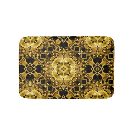 Elegante rug en gouden badmat (Voorkant)