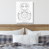 Elegante Russische pop 6 Canvas Afdruk (Insitu (Slaapkamer))