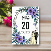 Elegante Rustieke Bloemen Krans Bruid Bruidegom Hu Kaart