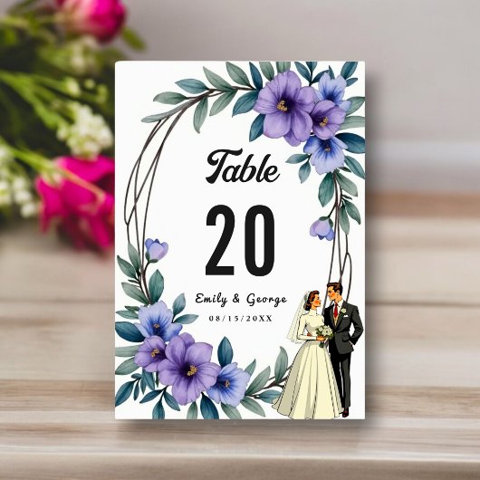 Elegante Rustieke Bloemen Krans Bruid Bruidegom Hu Kaart