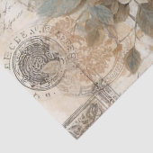 Elegante rustieke bloemen vlinder decoupage tissuepapier (Detail)