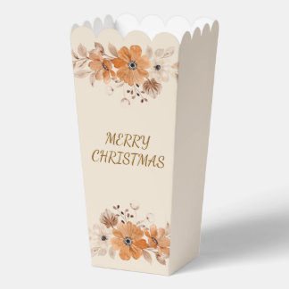 Elegante Rustieke Boho Bloemige Kerst Favorietendo Bedankdoosjes