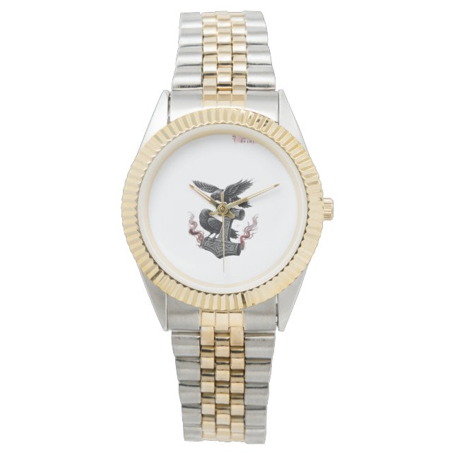 Elegante rustieke Boho bruiloft Custom Photo Moder Horloge (Voorkant)