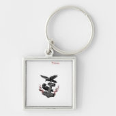 Elegante rustieke Boho bruiloft Custom Photo Moder Sleutelhanger (Voorkant)