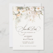 Elegante rustieke Boho Floral Wedding Save the Dat Save The Date (Voorkant)