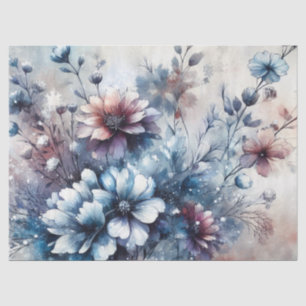 Elegante rustieke  geïnspireerde bloemdecoratie tissuepapier