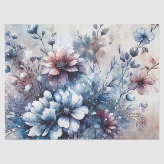 Elegante rustieke  geïnspireerde bloemdecoratie tissuepapier (Voorkant)