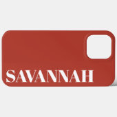 Elegante Rustieke gepersonaliseerde naam eenvoudig Case-Mate iPhone Case (Achterkant (horizontaal))