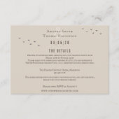 Elegante rustieke herfst berglandschap bruiloft informatiekaartje (Voorkant)