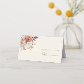 Elegante rustieke herfst gevouwen bruiloft plaats (Voorkant)