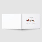 Elegante Rustieke Kip Huwelijk Gastenboek (Volledig)