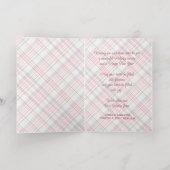 Elegante rustieke klassiekerig geplakt patroon gou folie feestdagenkaart (Binnenlaag)