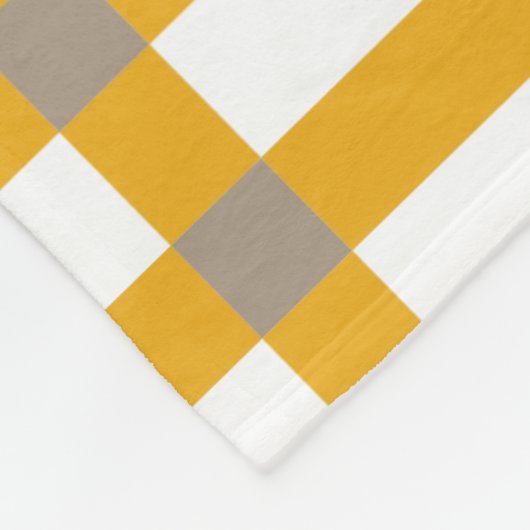 Elegante rustieke kleurrijke plaid fleece deken (Hoek)