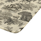 Elegante rustieke paarden Bomen Beige Tan Toile Snijplank (Hoek)