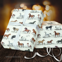 Elegante  rustieke paardenrassen Toile