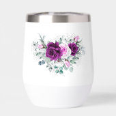 Elegante rustieke Paarse Blush geometrische bruilo (Achterkant)