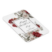 Elegante rustieke rode rozen Moederdag Magneet (Rechterzijde)