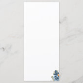 Elegante rustieke terracotta eucalyptus herfst bru menu (Achterkant)