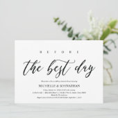 Elegante rustieke trouwrepetitie diner uitnodiging (Staand voorkant)