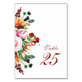 Elegante rustieke Waterverf Bloemen Zonnebloem Huw Kaart (Achterkant)