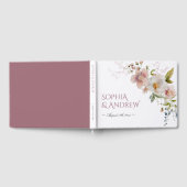 Elegante rustieke wilde bloemen bruiloft gastenboek (Volledig)