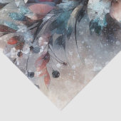 Elegante rustieke winter  geïnspireerde bloem tissuepapier (Detail)