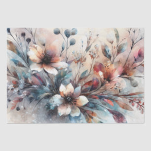 Elegante rustieke winter  geïnspireerde bloem tissuepapier