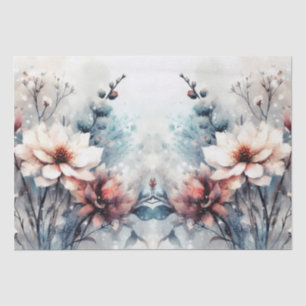 Elegante rustieke winter  geïnspireerde bloem tissuepapier