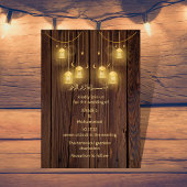 Elegante RUSTISCHE moslim bruiloft Kaart