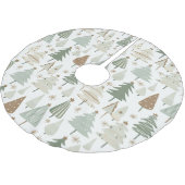 Elegante saga groene kerstbomen patroon kerstboom rok (Gekanteld)