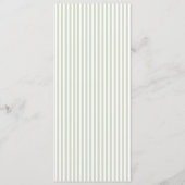 Elegante Sage Bruiloftsmenu Menu (Achterkant)