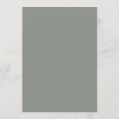 Elegante Sage Green Border | Classic Luxe Menu (Achterkant)