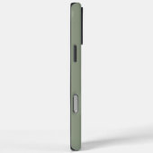 Elegante Sage Green initieert monogram scriptnaam Case-Mate iPhone Case (Achterkant / Rechts)