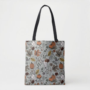 Elegante Sage Herfst Oogst en Koe Skulls Draagtas