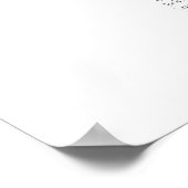 Elegante Sage Script Kleur 8 tafel Zitgrafiek Poster (Hoek)