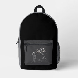 Elegante Sakura: Kimono Lady & Cherry Blossoms Bedrukte Rugzak