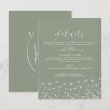 Elegante Salie Groene Minimalistische Boho Bloemig