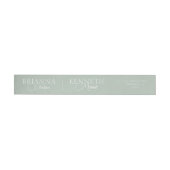Elegante salie met wit en modern script bruiloft (Individueel)