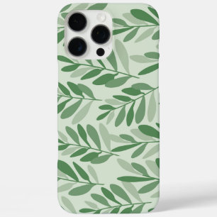 Elegante Salie & Olijfblad Natuur Patroon iPhone 16 Pro Max Hoesje