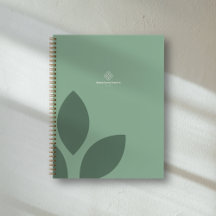 Elegante Saliegroene Blad Counselor Gezondheid Log