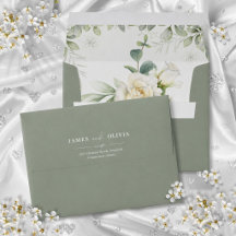 Elegante Saliegroene Bloemen