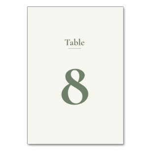Elegante Saliegroene Minimalistische Moderne Zitpl Kaart