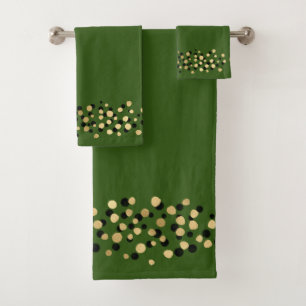 ÉLÉGANTE SALLE DE BAINS SPOPARD VERT GOLD LEOPARD